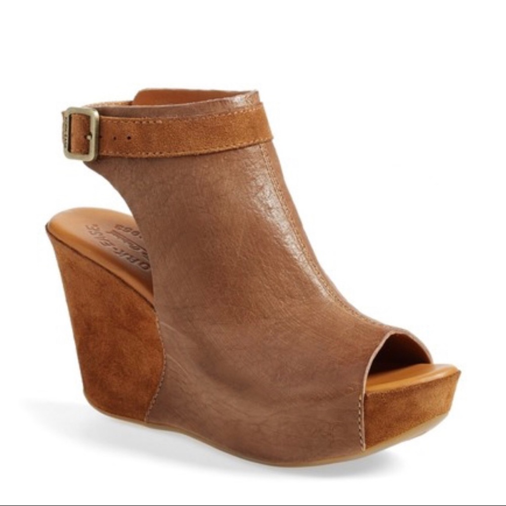 Kork-Ease Leather Wedges